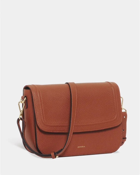 Dark Peach Genuine Leather Bag